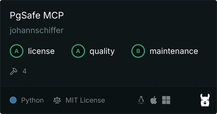 pgsafe-mcp MCP server