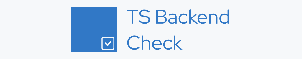 TS Backend Check logo