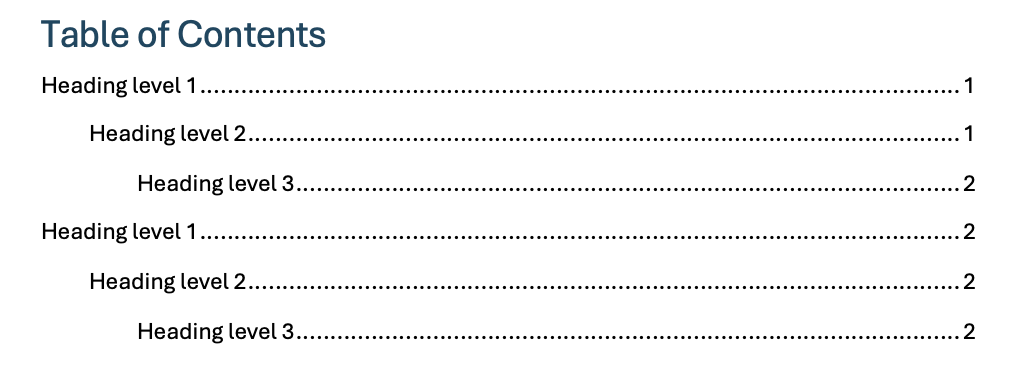 Output (TOC)