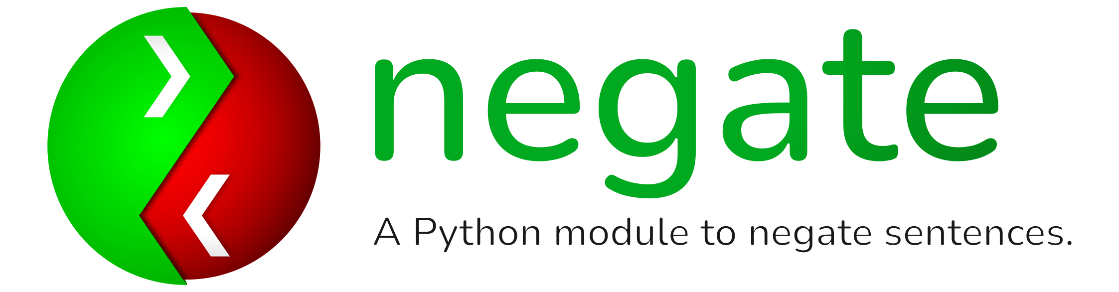 Negate: A Python module to negate sentences.