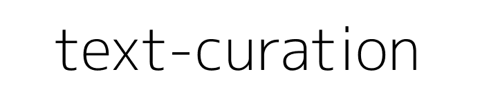 text-curation logo