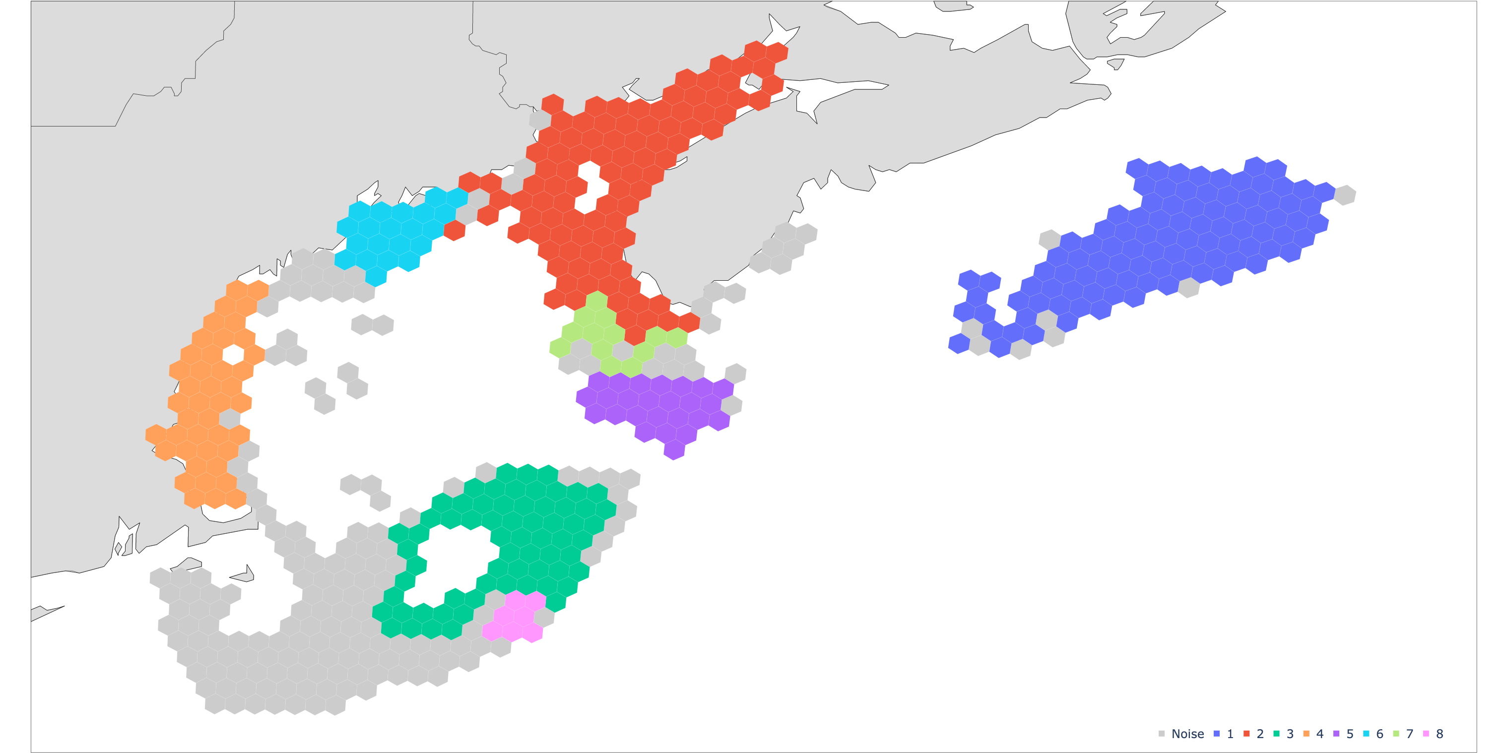 Robust cores of sea scallop connectivity community structure in the Northwest Atlantic