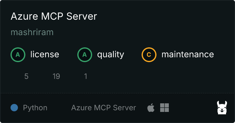 Azure Server MCP server