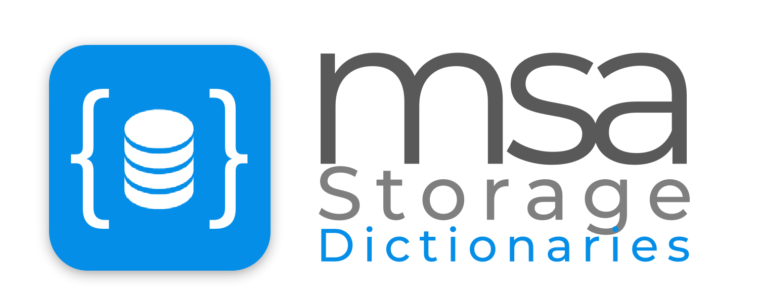 MSA StorageDict image
