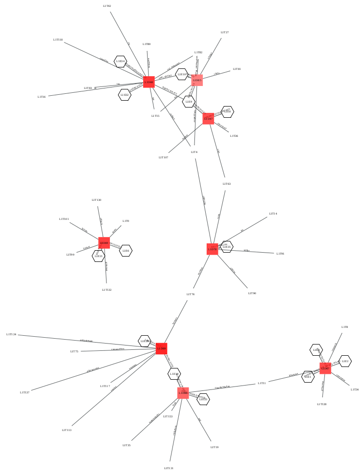Domain-topic-chained network