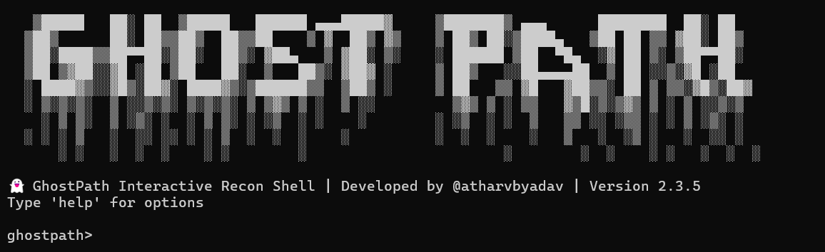 GhostPath Terminal Banner
