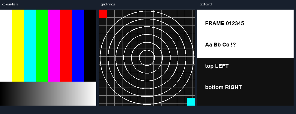 Generated static input cards for preset response experiments