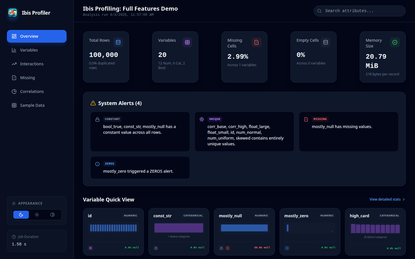 Overview Screenshot
