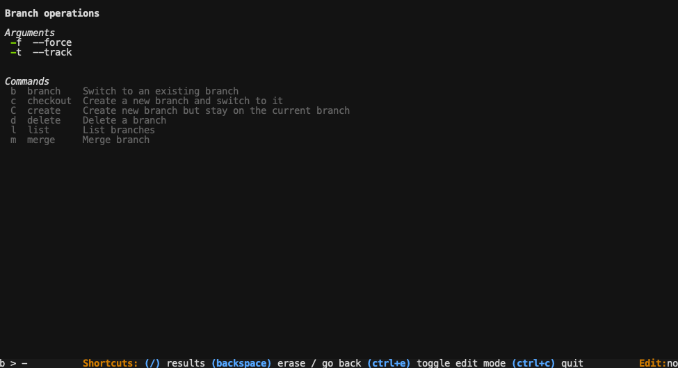 screenshot illustrating how yakari highlights compatible commands based on user's input