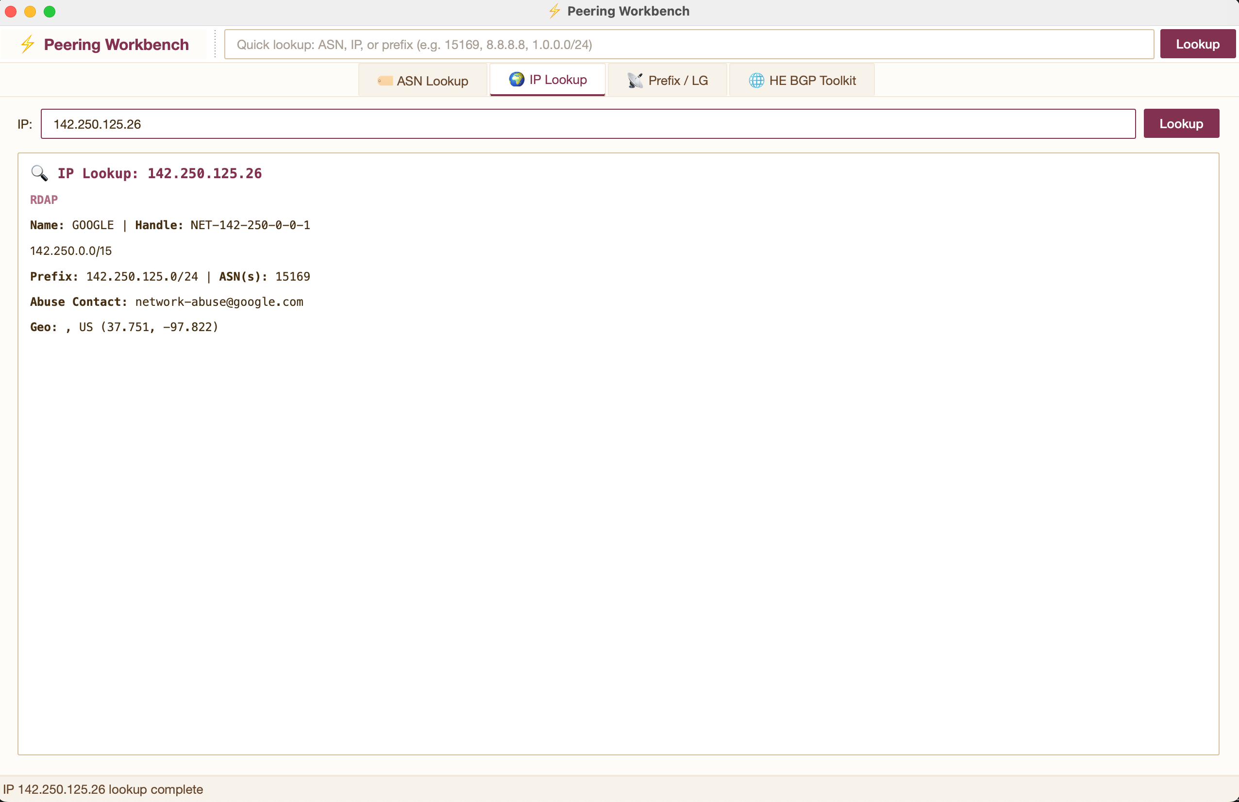 IP Lookup