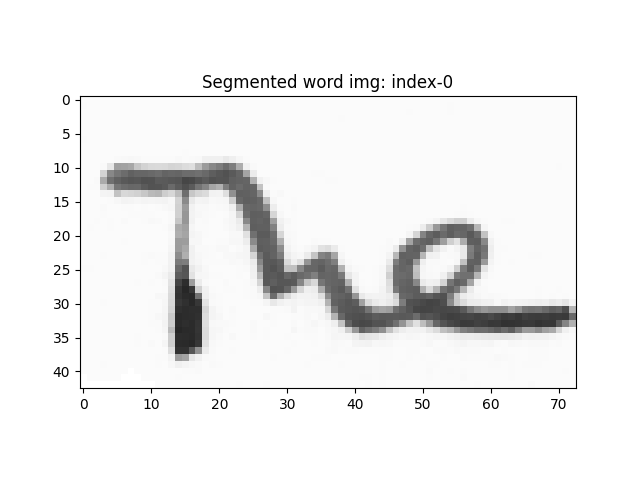 Segmented word