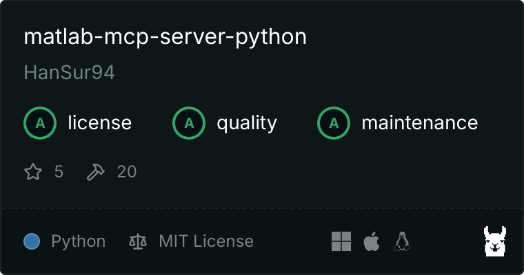 MATLAB MCP server MCP server