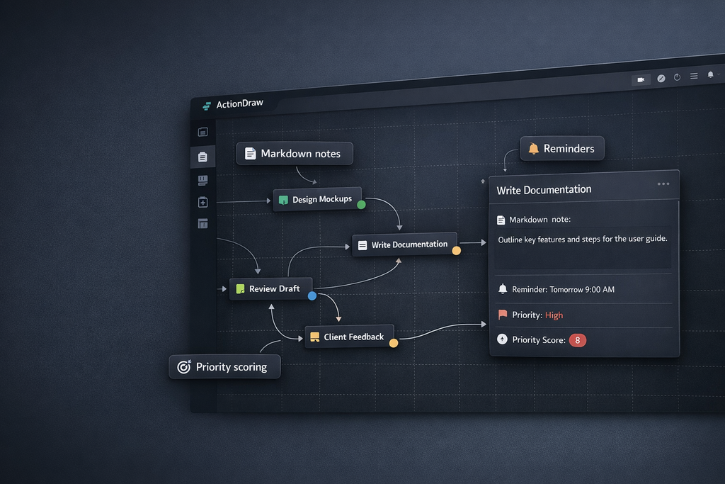 ActionDraw — visual planning canvas