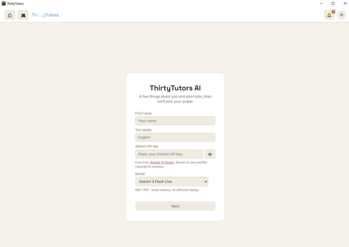 Profile Page