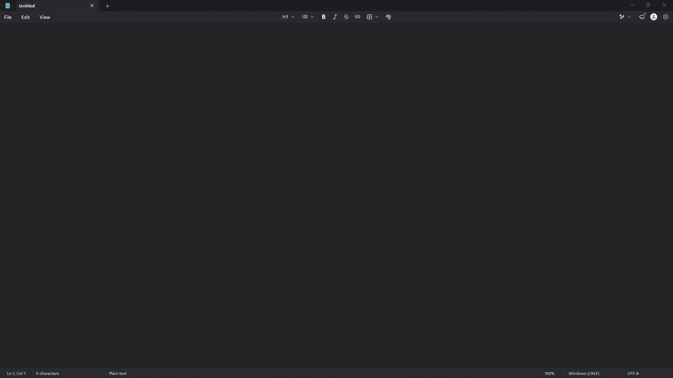 A green glow frames the screen while speaking, turns blue while transcribing, then the sentence appears in Notepad