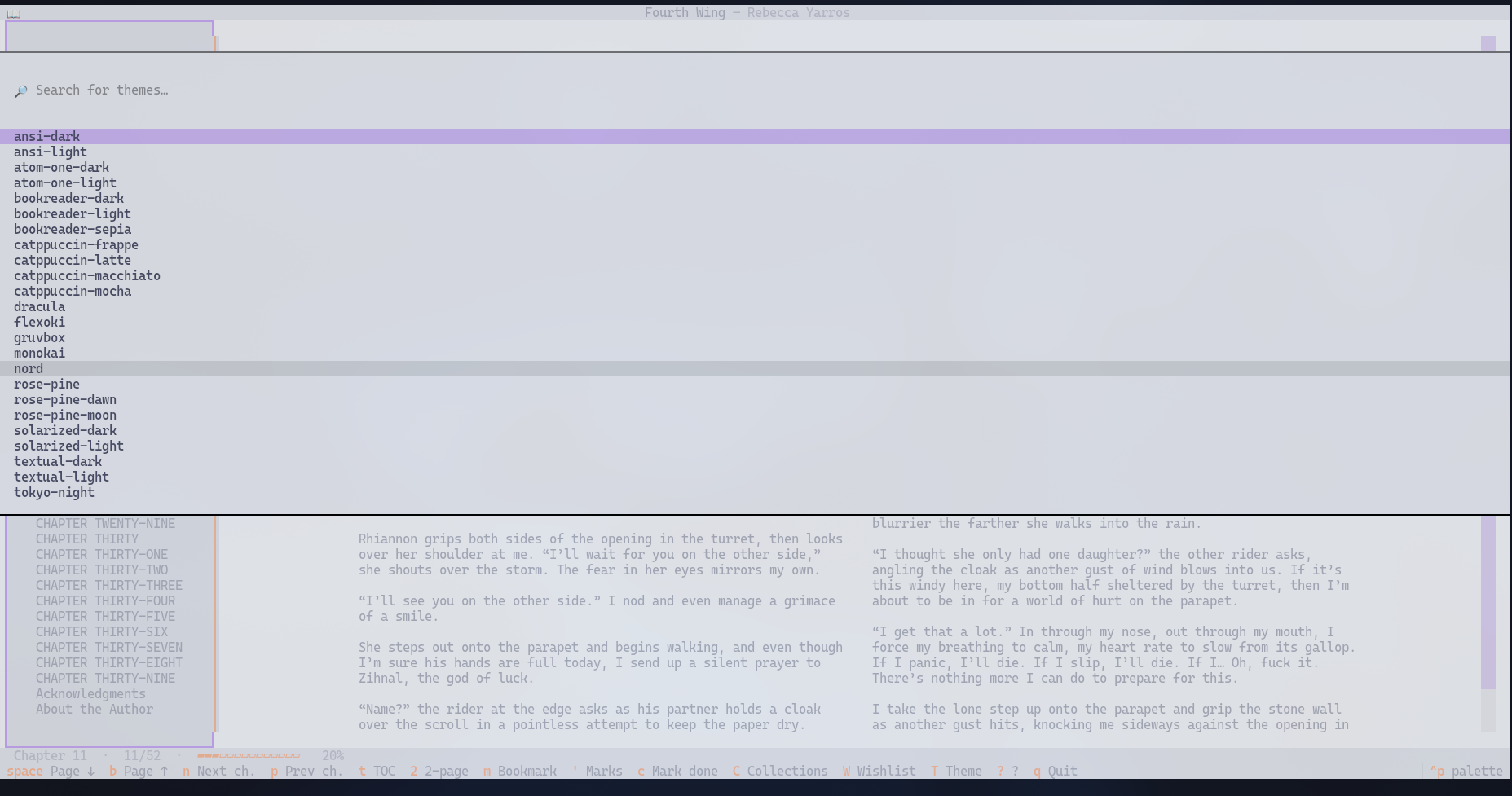BookReader theme picker