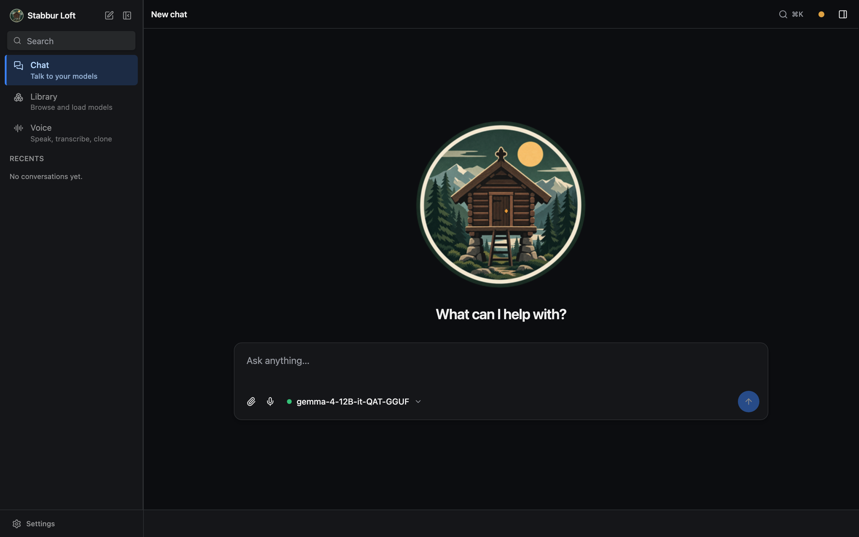 stabbur web UI