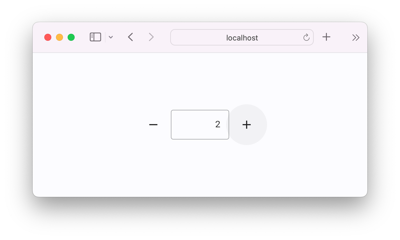 Sample app in a browser