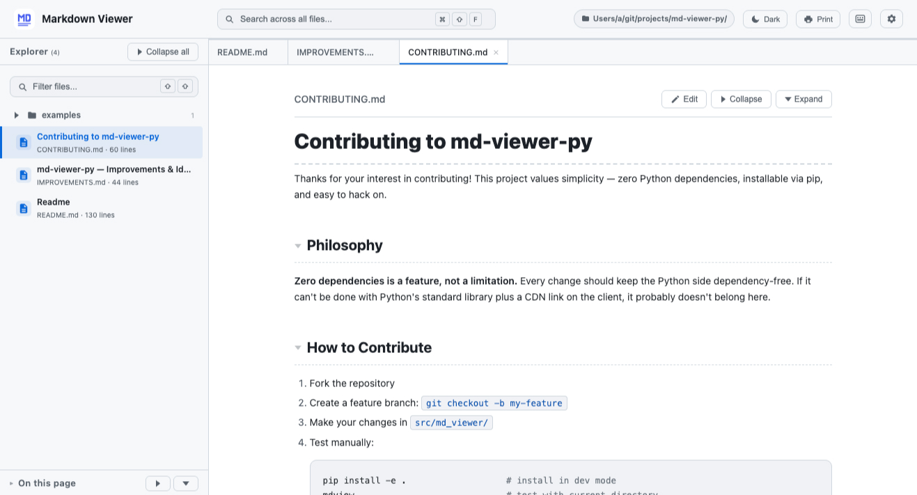 File view - Light theme