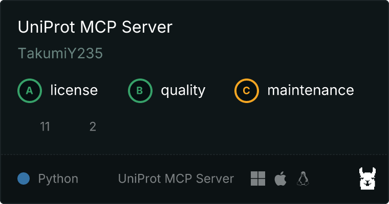 UniProt Server MCP server