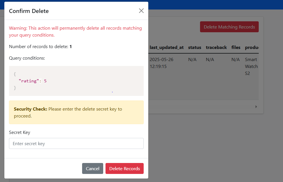Delete Interface
