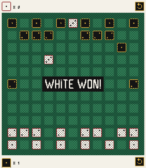 White wins