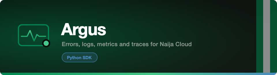 Naijacloud Argus, Python SDK