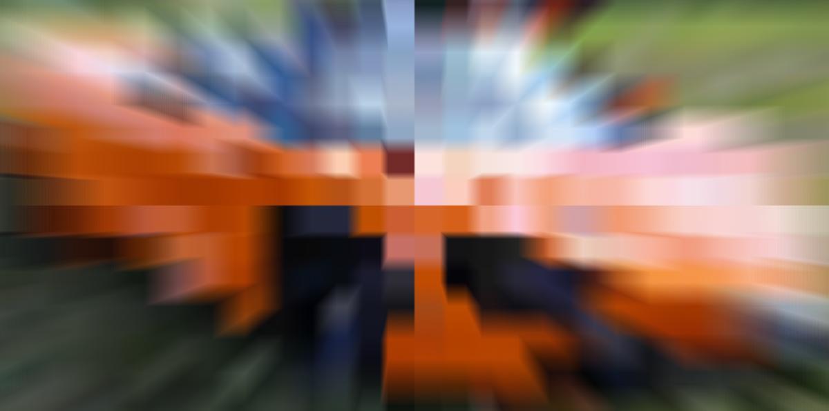 res-crush + zoom-blur