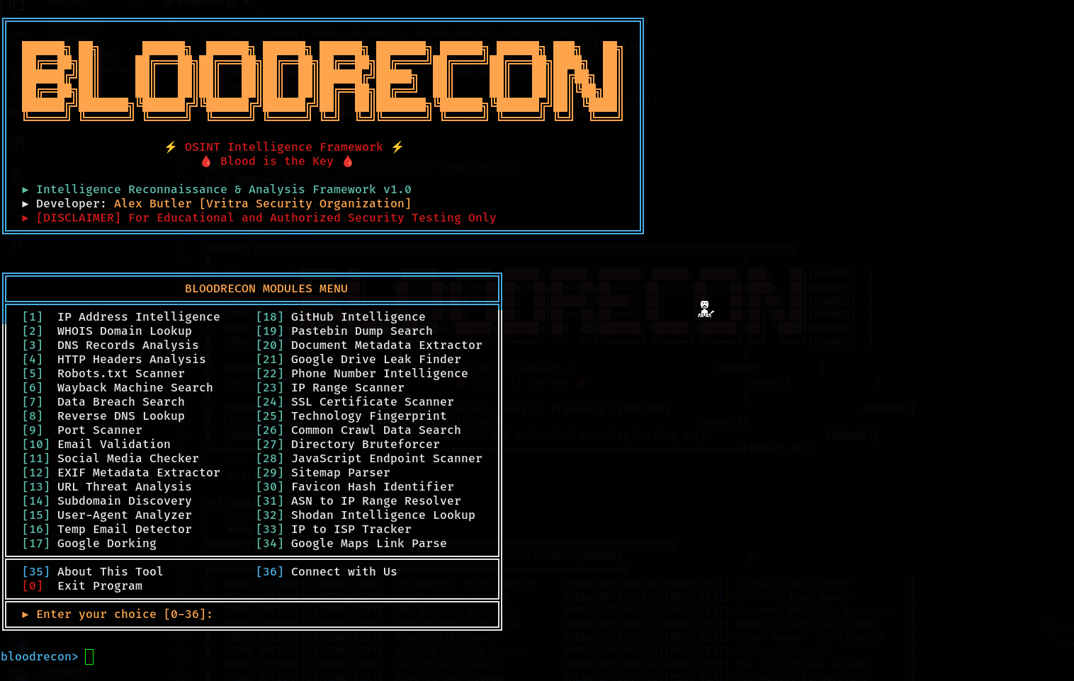 Interactive Menu