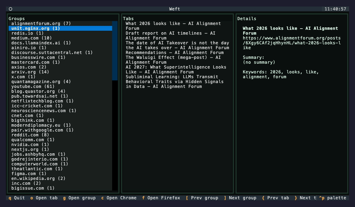 Weft CLI Demo