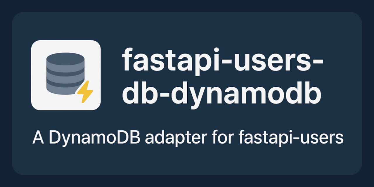 FastAPI Users DynamoDB Adapter
