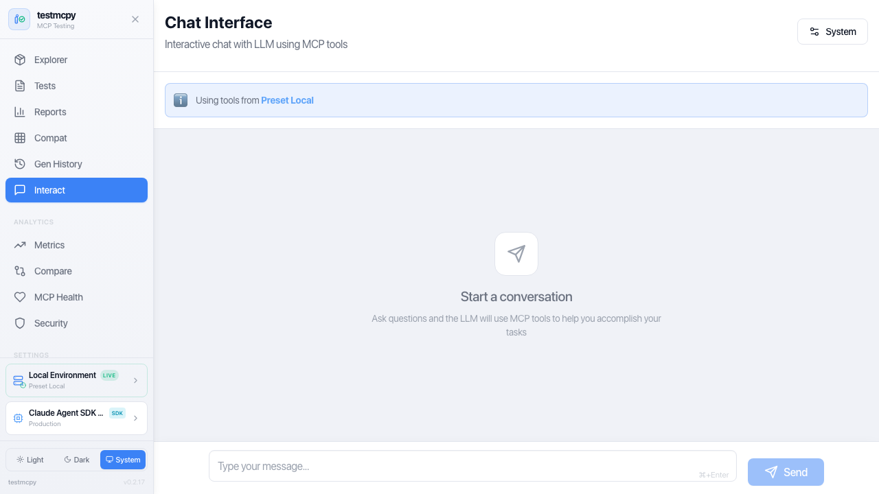 Chat Interface