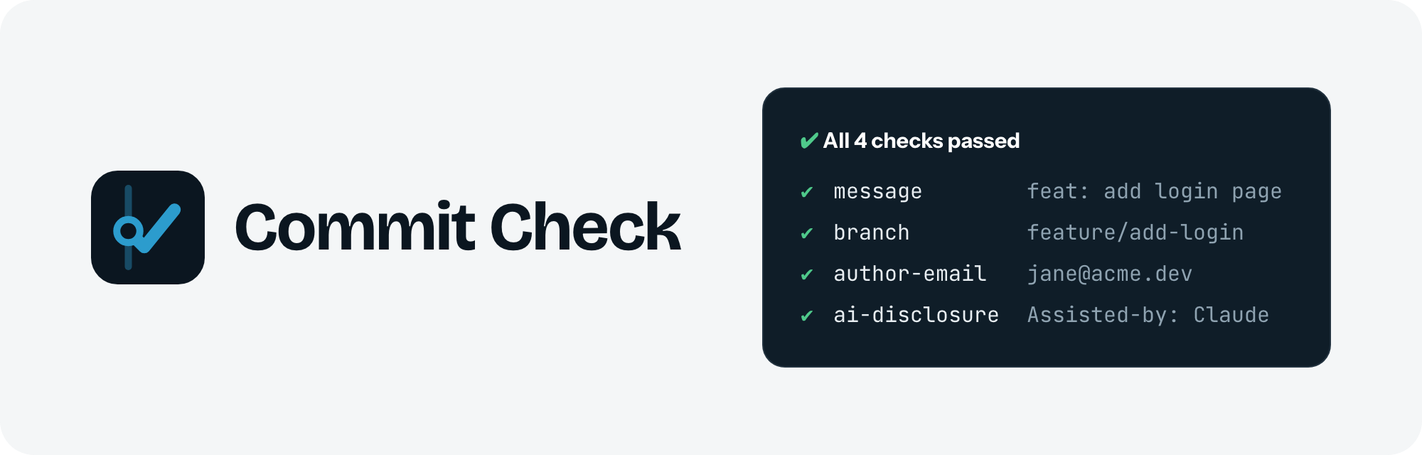 Commit Check