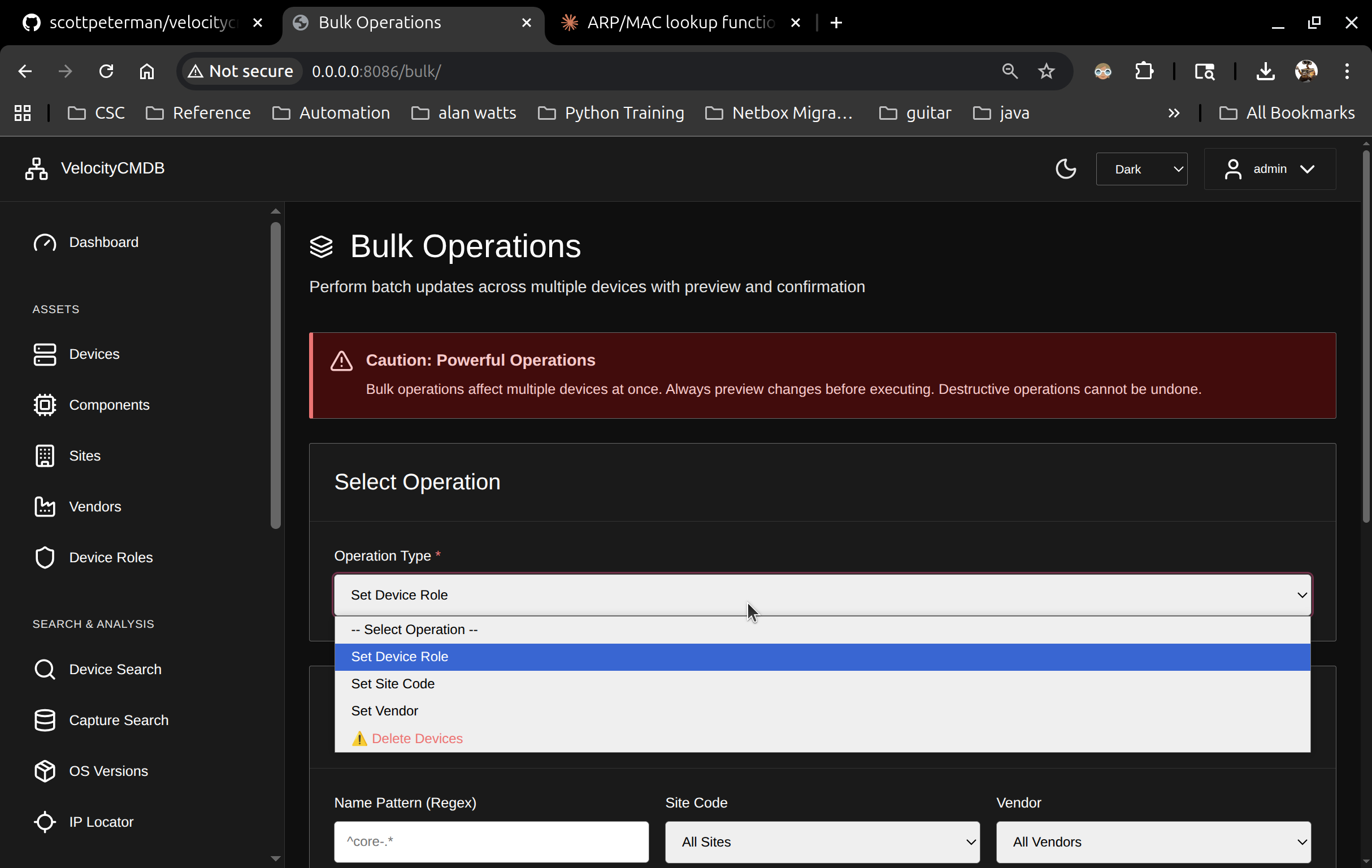 Bulk Operations