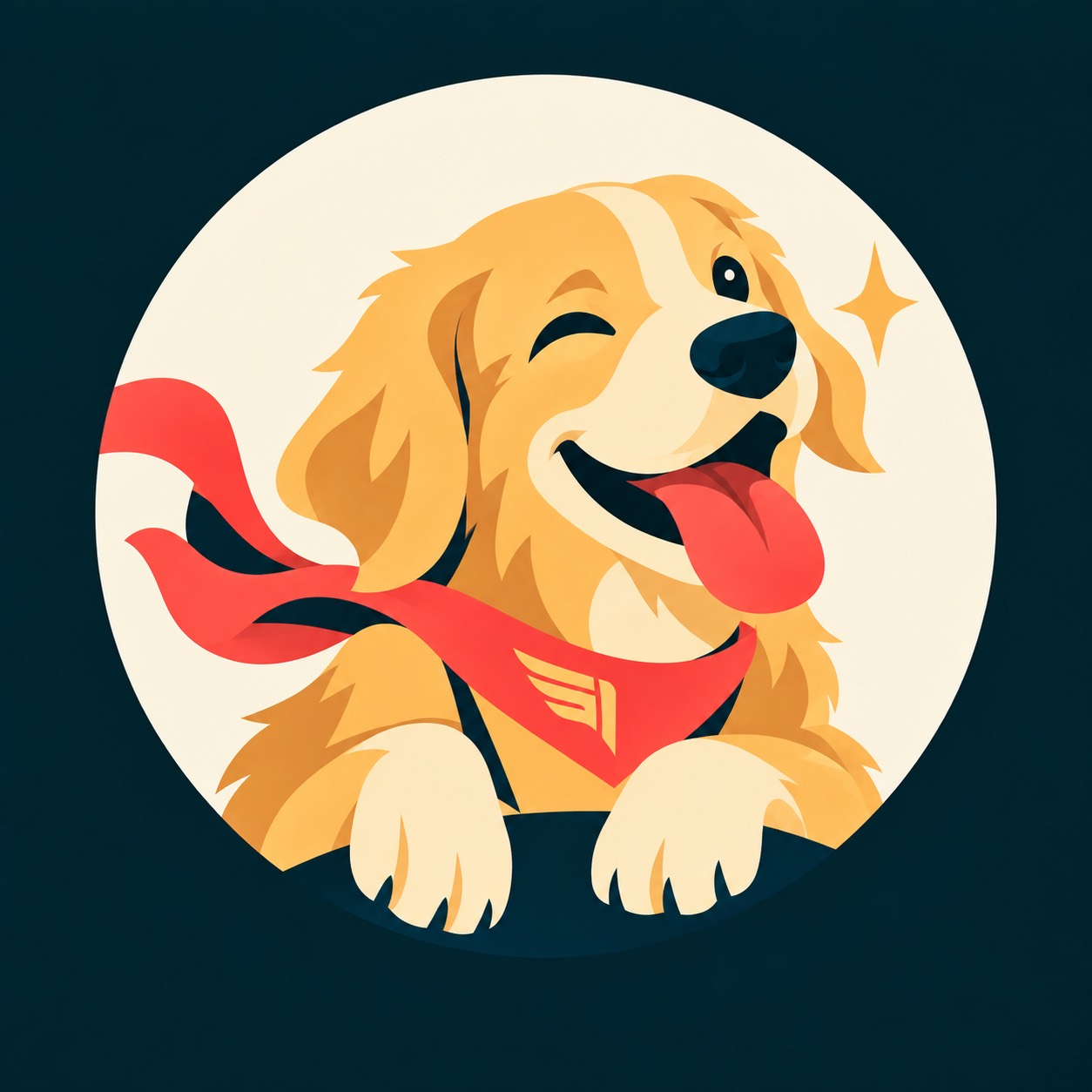 Fidelis Memory, the golden retriever mascot