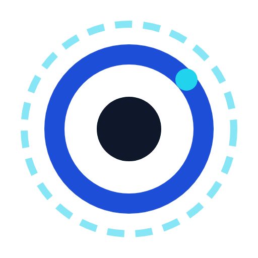 mneme logo — concentric similarity rings: an exact-match core, a semantic-match ring, and a dashed similarity threshold with a query landing inside it