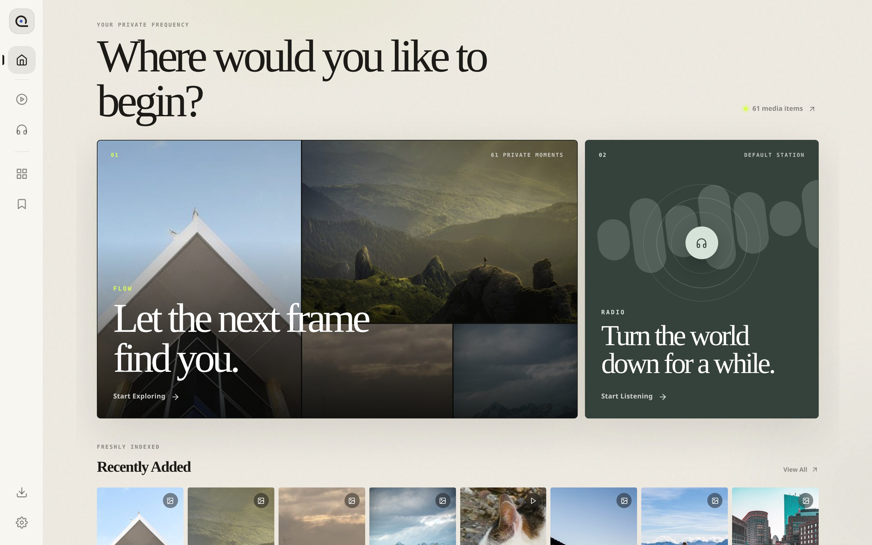 Home on desktop with the On This Day row