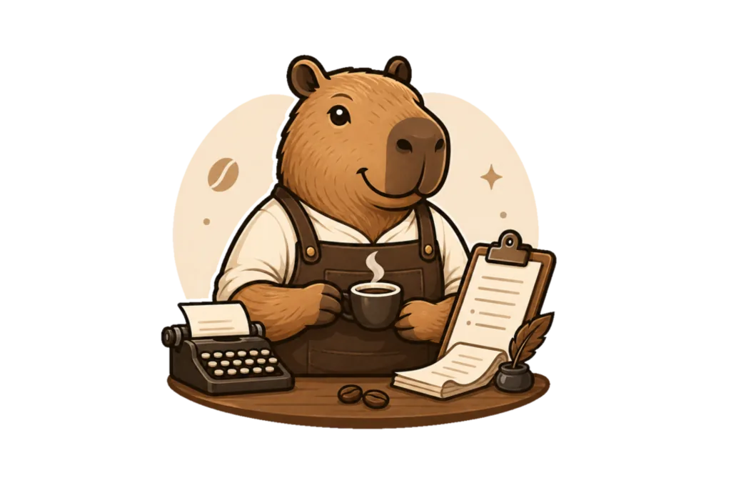 Copybarista mascot