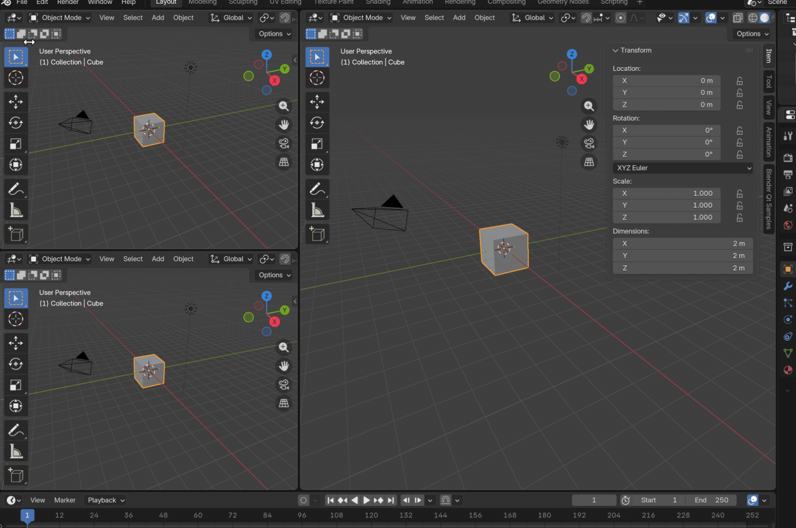 Blender Qt demo