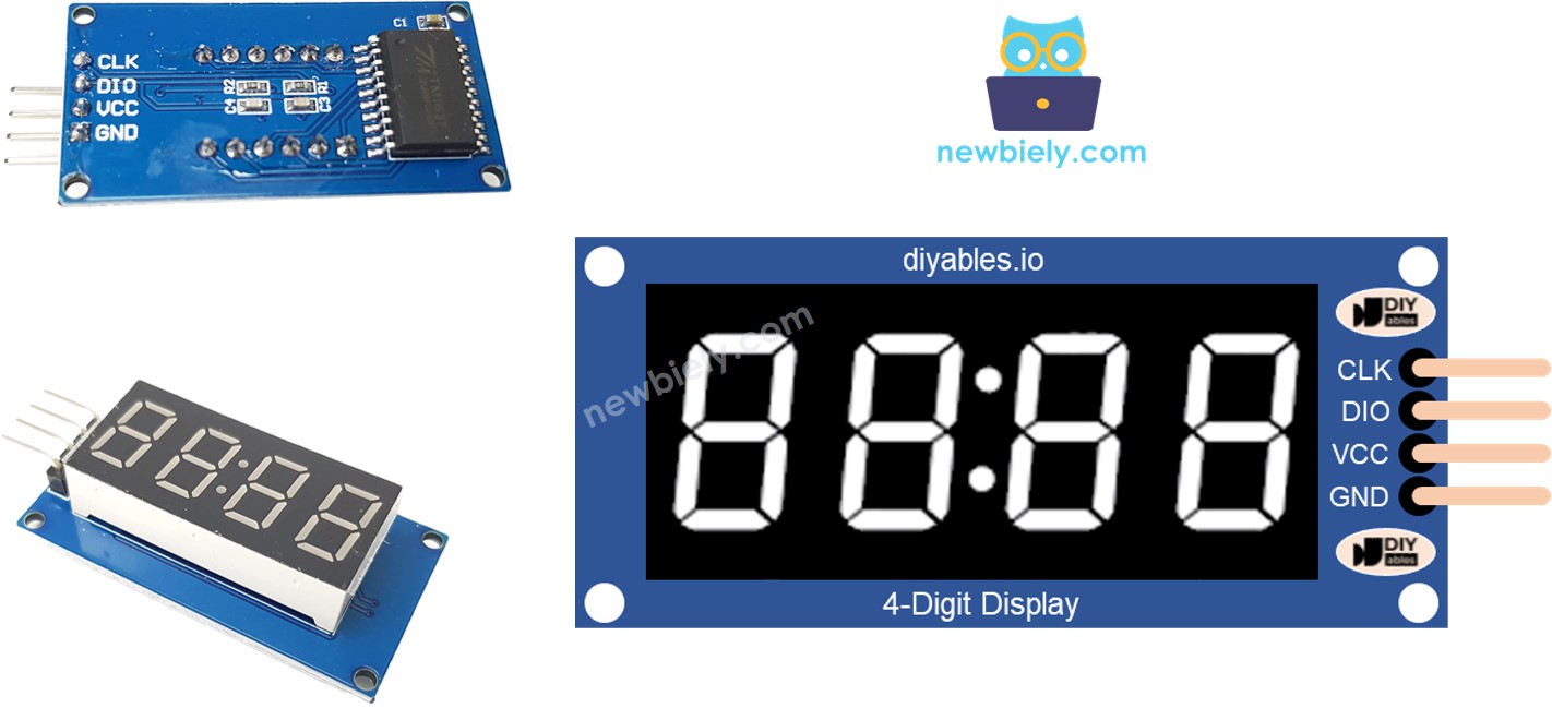 TM1637 4-Digit 7-Segment Display Module