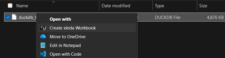 From right-click Win