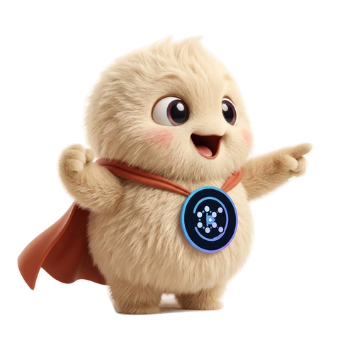 SuperLocalMemory mascot pointing to the repository star button
