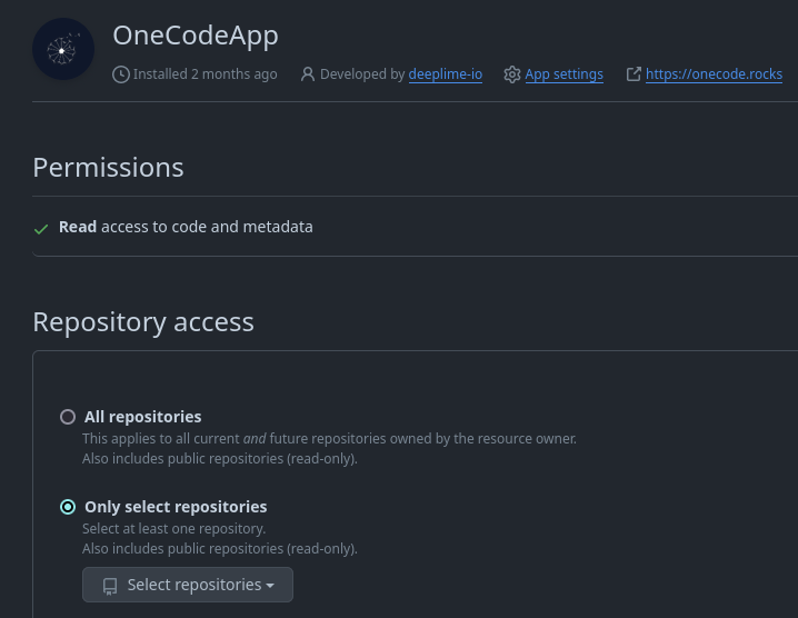 OneCode Register App Step 6