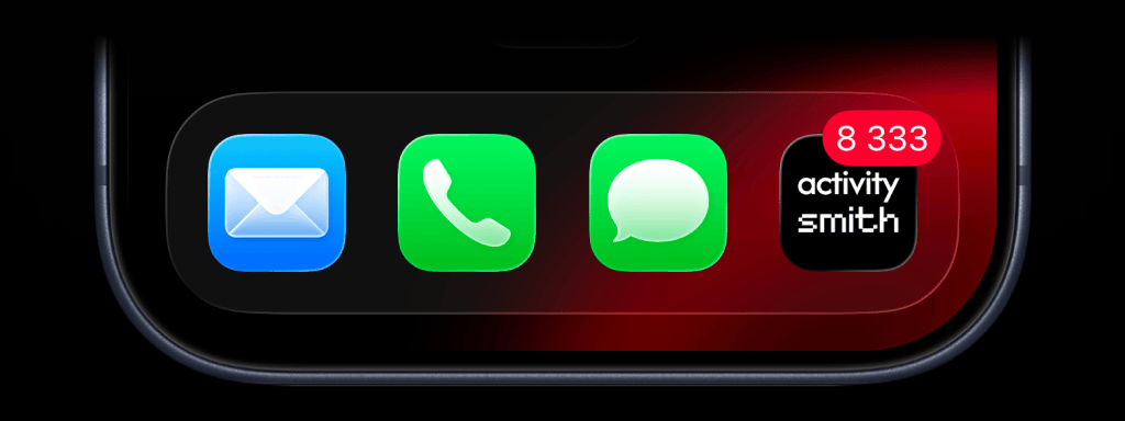ActivitySmith app icon with an App Icon Badge Count