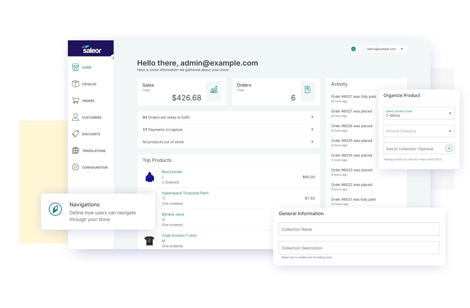 Saleor Dashboard - Modern UI for managing your e-commerce