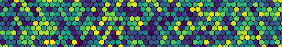 sample hexagon tiling from this script