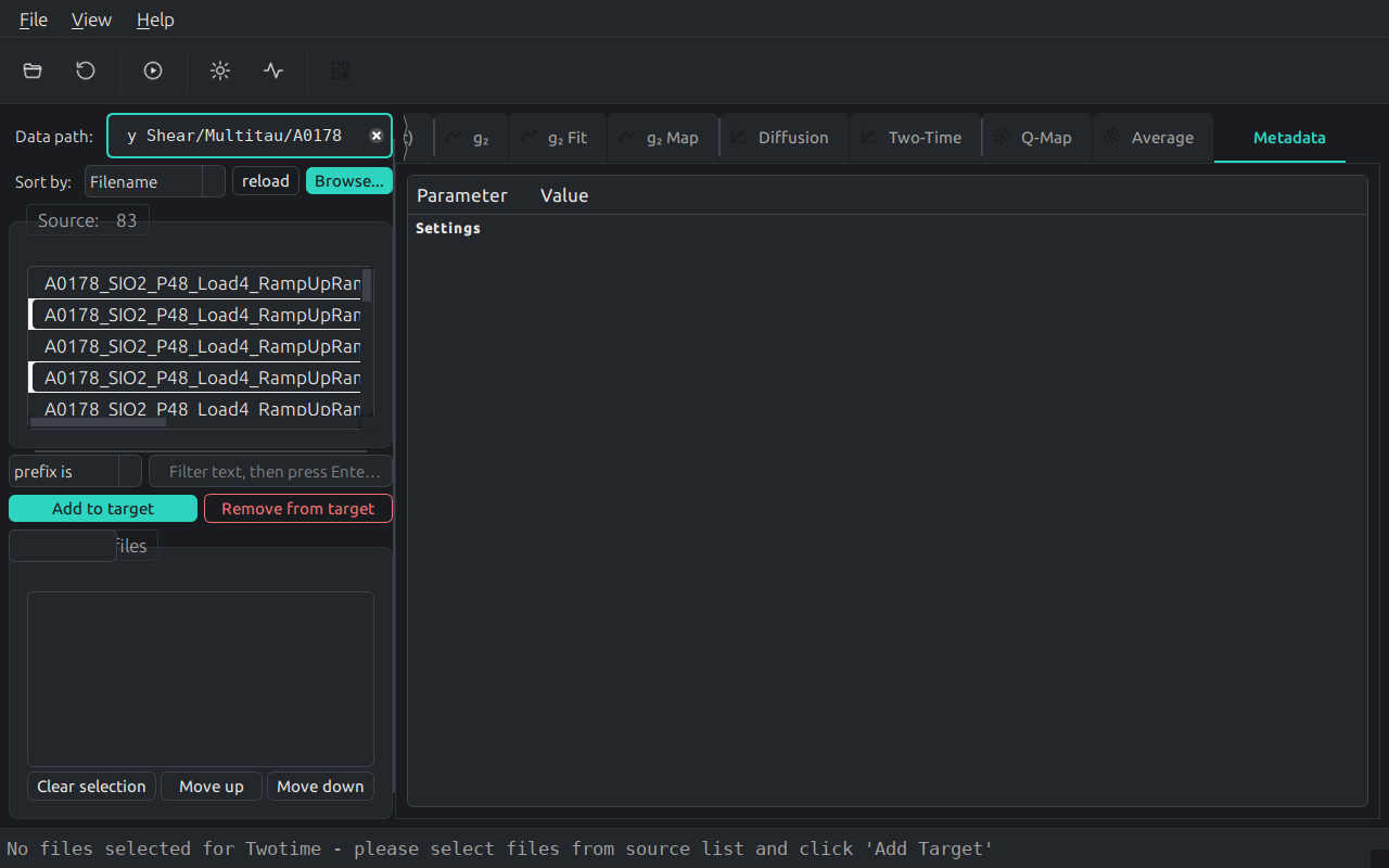 File structure and metadata viewer