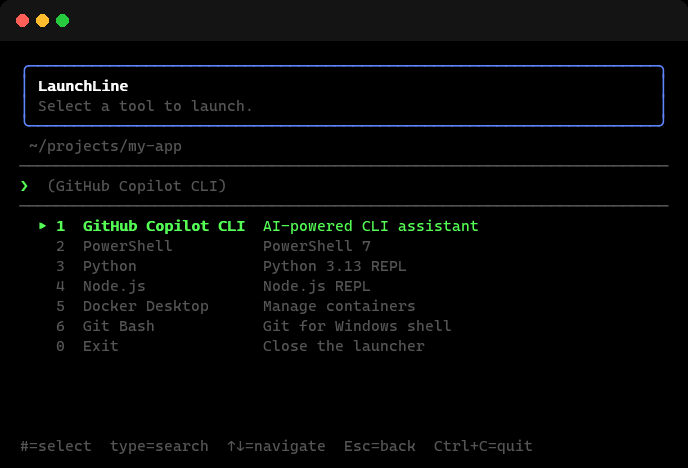 LaunchLine demo