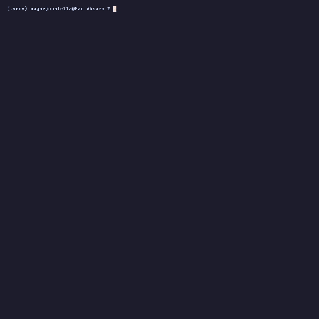 Aksara CLI demo — scaffold to running app in seconds