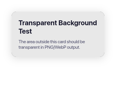 Transparent background example